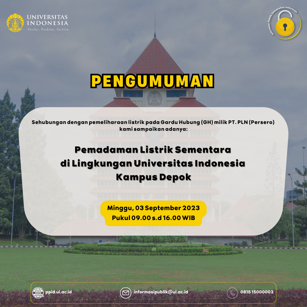 Pengumuman Pemadaman Listrik Sementara