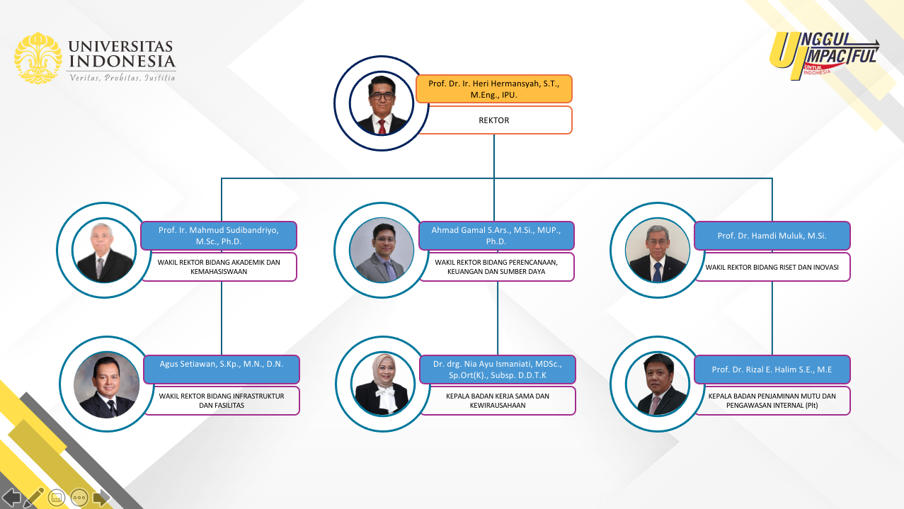 Struktur Organisasi Universitas Indonesia 2