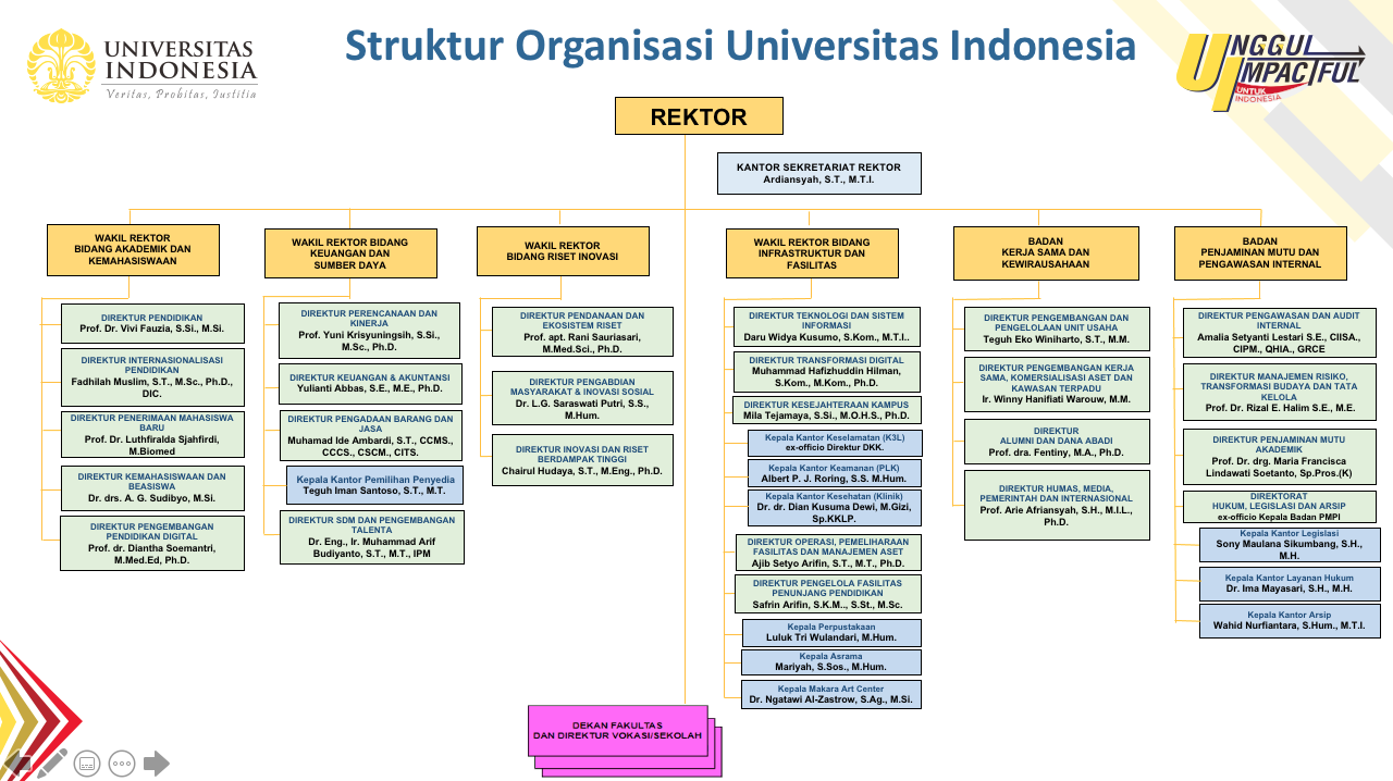 Struktur Organisasi Universitas Indonesia 1